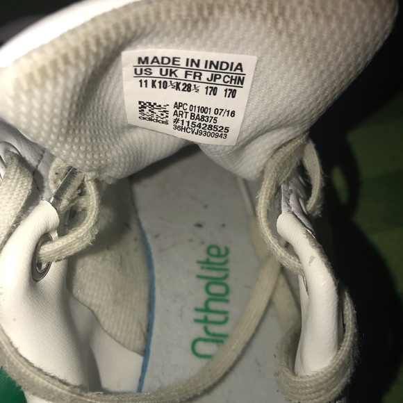 ADIDAS STAN SMITHS LEATHER LACE-UPS - Picture 6 of 8